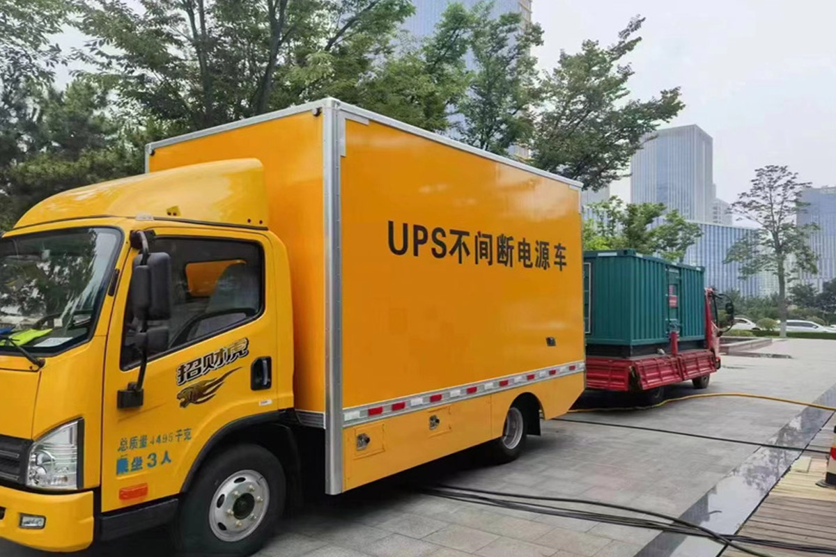 溆浦发电机租赁施工现场