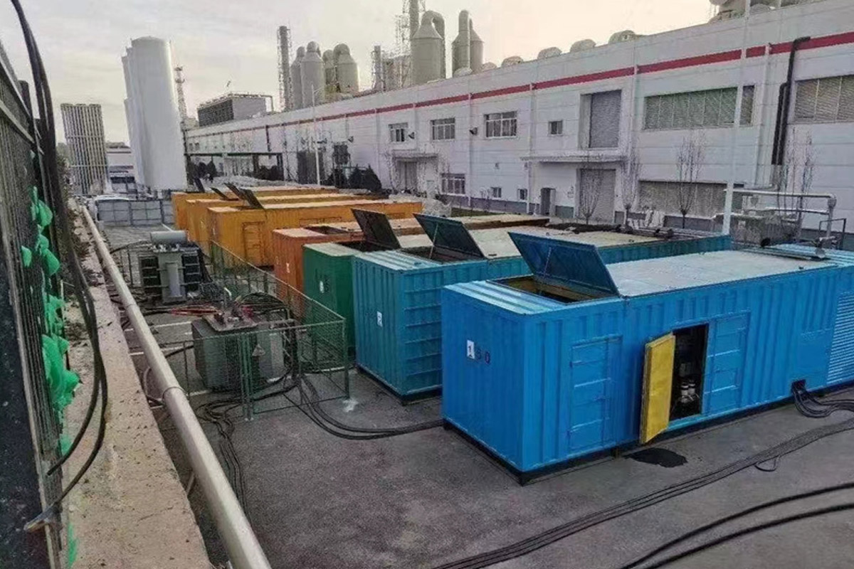 溆浦发电机租赁施工现场